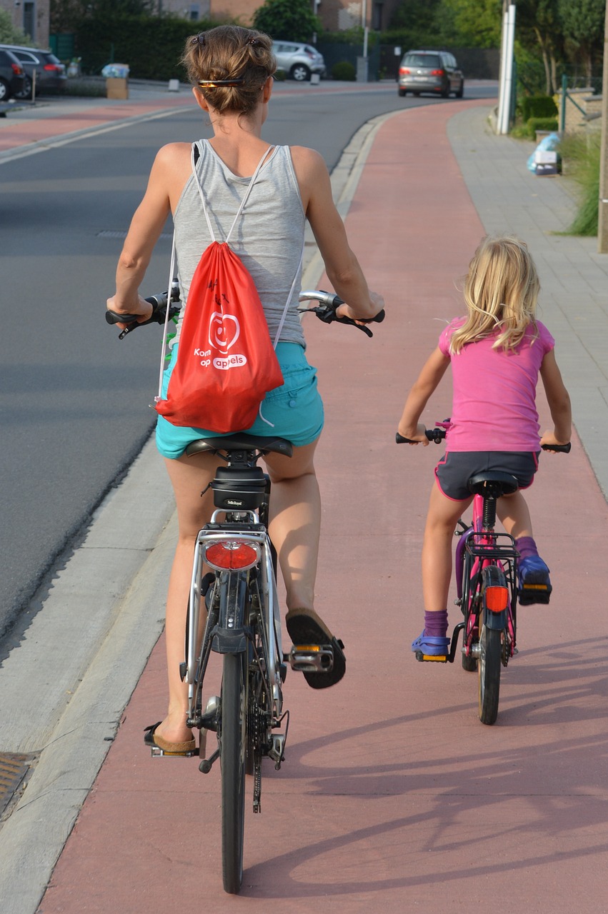 kinderen fietsen